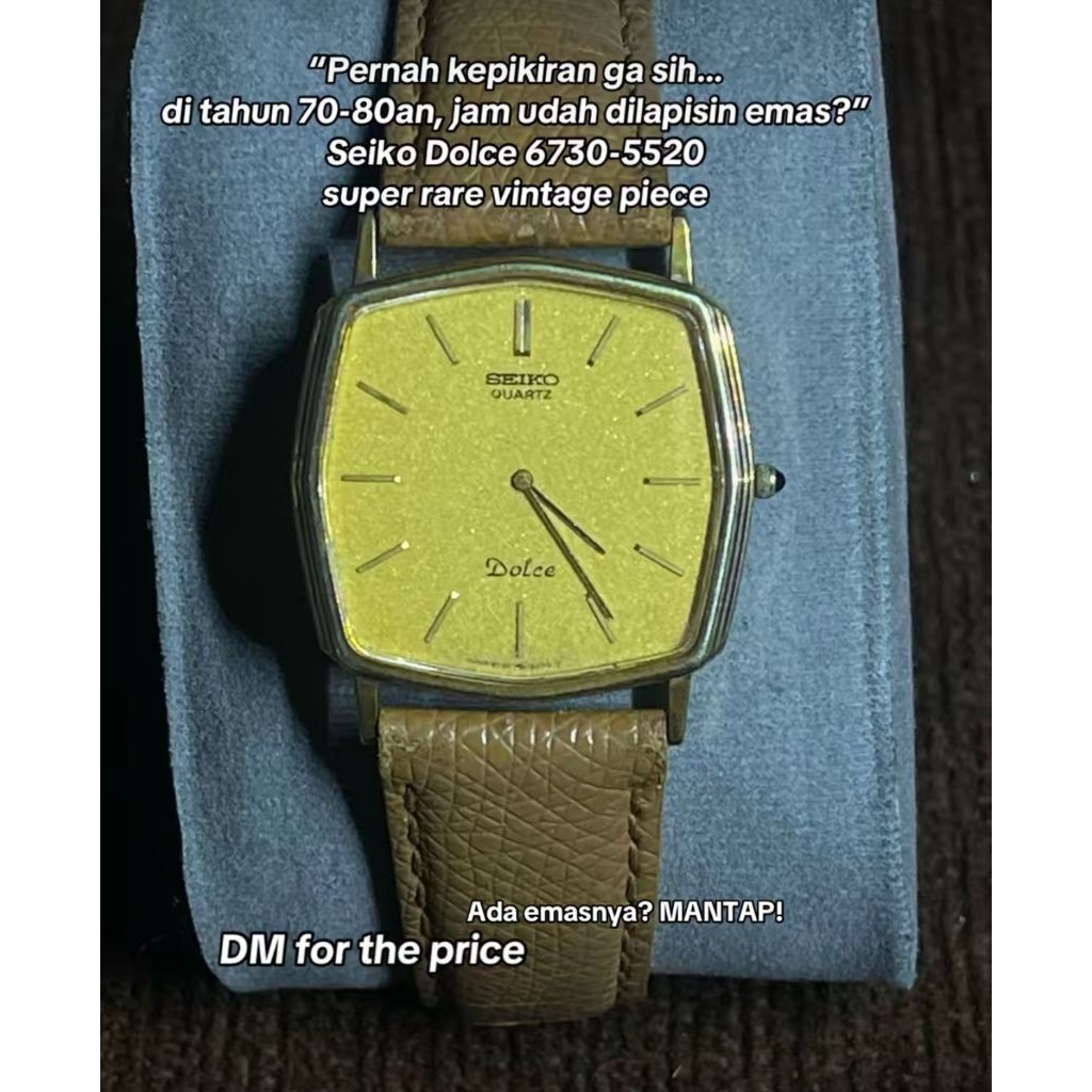 Seiko Dolce 6730-5520 SGP30 Micron LAPIS EMAS
