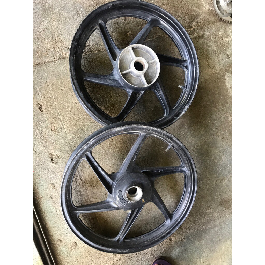 Velg depan belakang new megapro mono ORIGINAL COPOTAN
