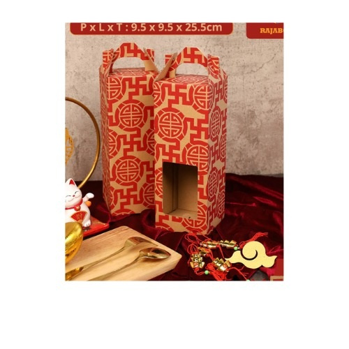 (10 Pcs)Box Jinjing Imlek 1 Botol 1 Liter Kotak Hampers Chinese New Year