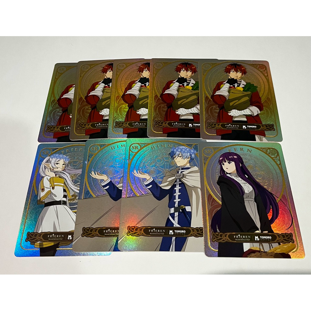 WTT / WTS Card SR UR Anime Frieren Jujutsu Kaisen JJK x Tomoro Coffee Gojo Megumi Yuji Geto Sukuna N