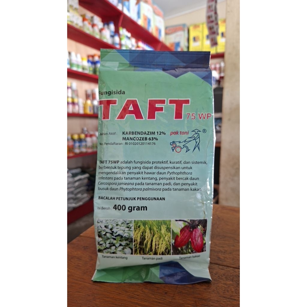 Fungisida TAFT 75 WP Pak Tani 400 gr