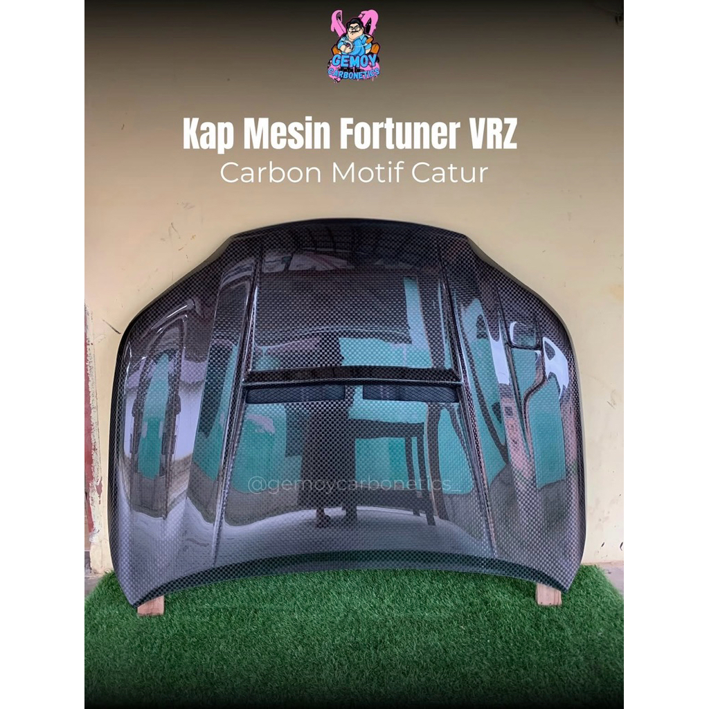 READY Kap mesin Fortuner VRZ | Carbon Motif Catur