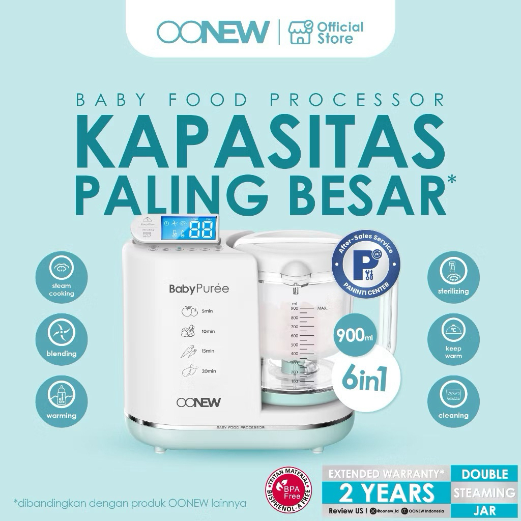 oonew pure baby food processor