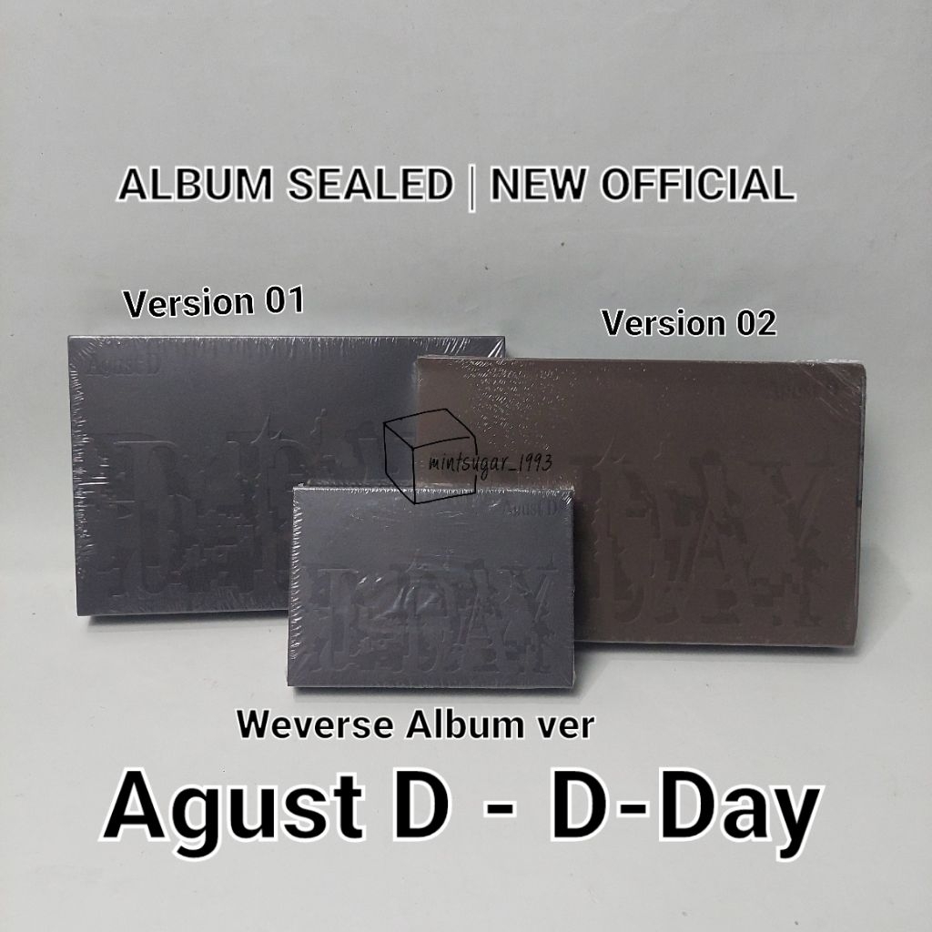 [ READY SEALED OFFICIAL NEW ] Agust D - D-Day [ Regular / Standard / Photobook ver | Weverse Album v
