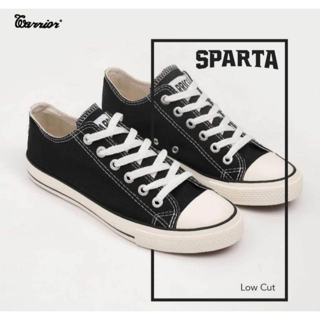 Sepatu sekolah warrior sparta pendek terbaru Sepatu sneakers pria wanita casual trendy sporty ori