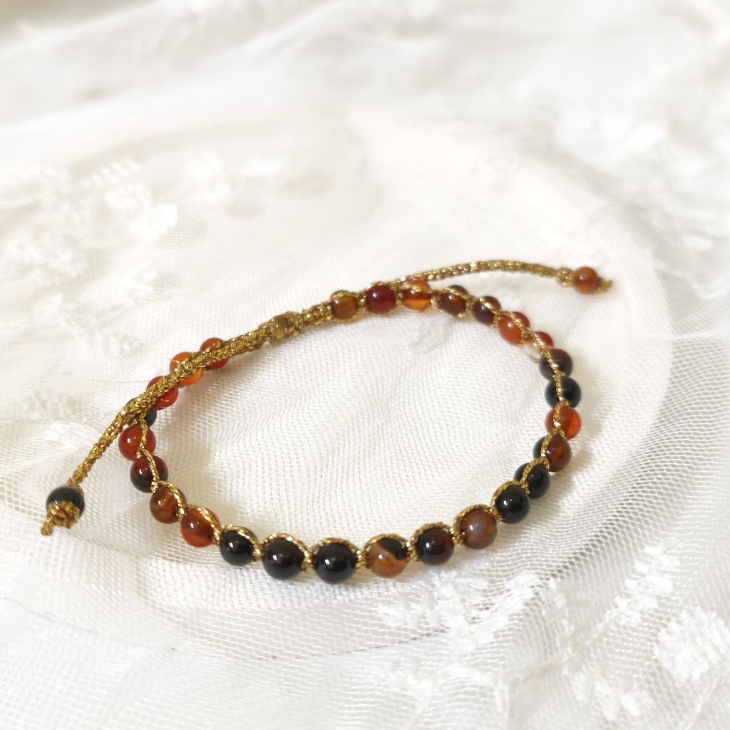 BRACELET YAMAN MADU STONES AGATE TALI SAMAPURA