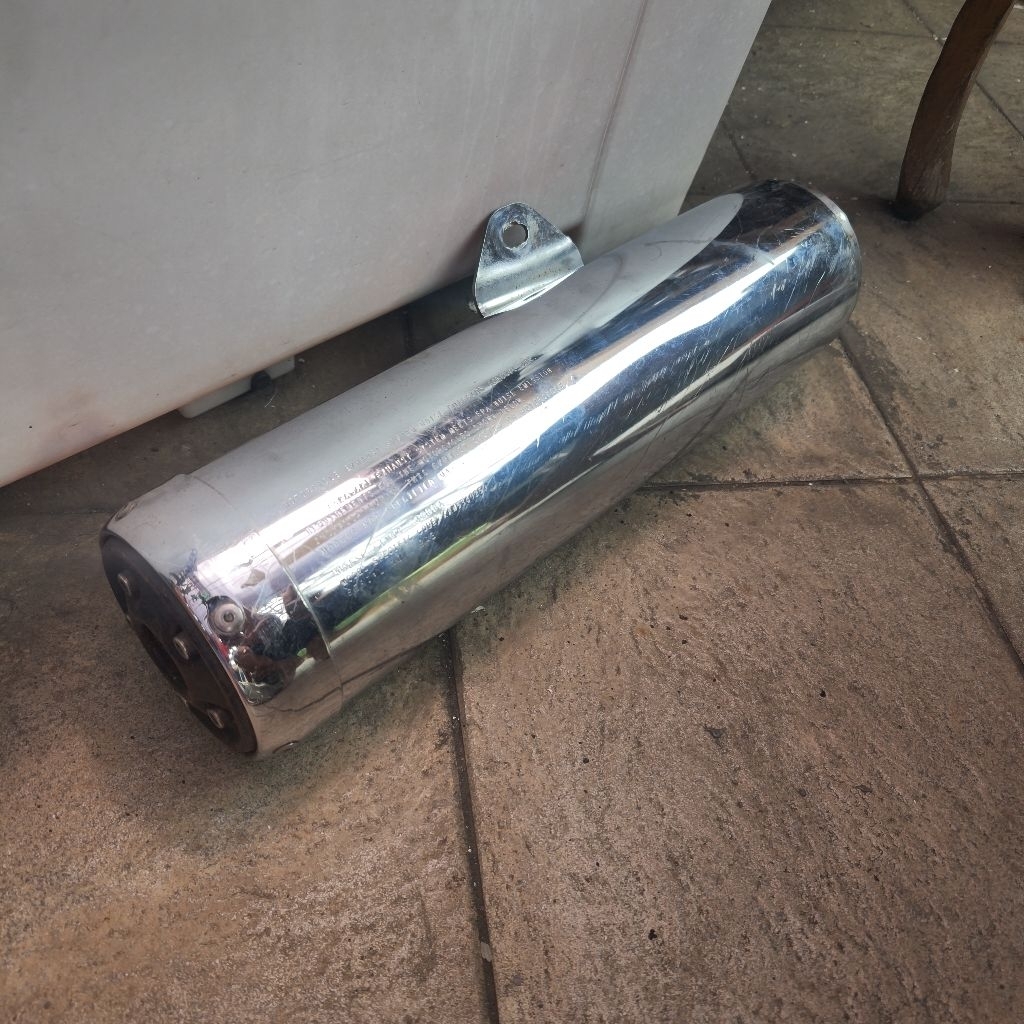 Silencer Ninja 250 Karbu Chrome 250R 250 R Old Original Ori Second Bekas Knalpot Copotan