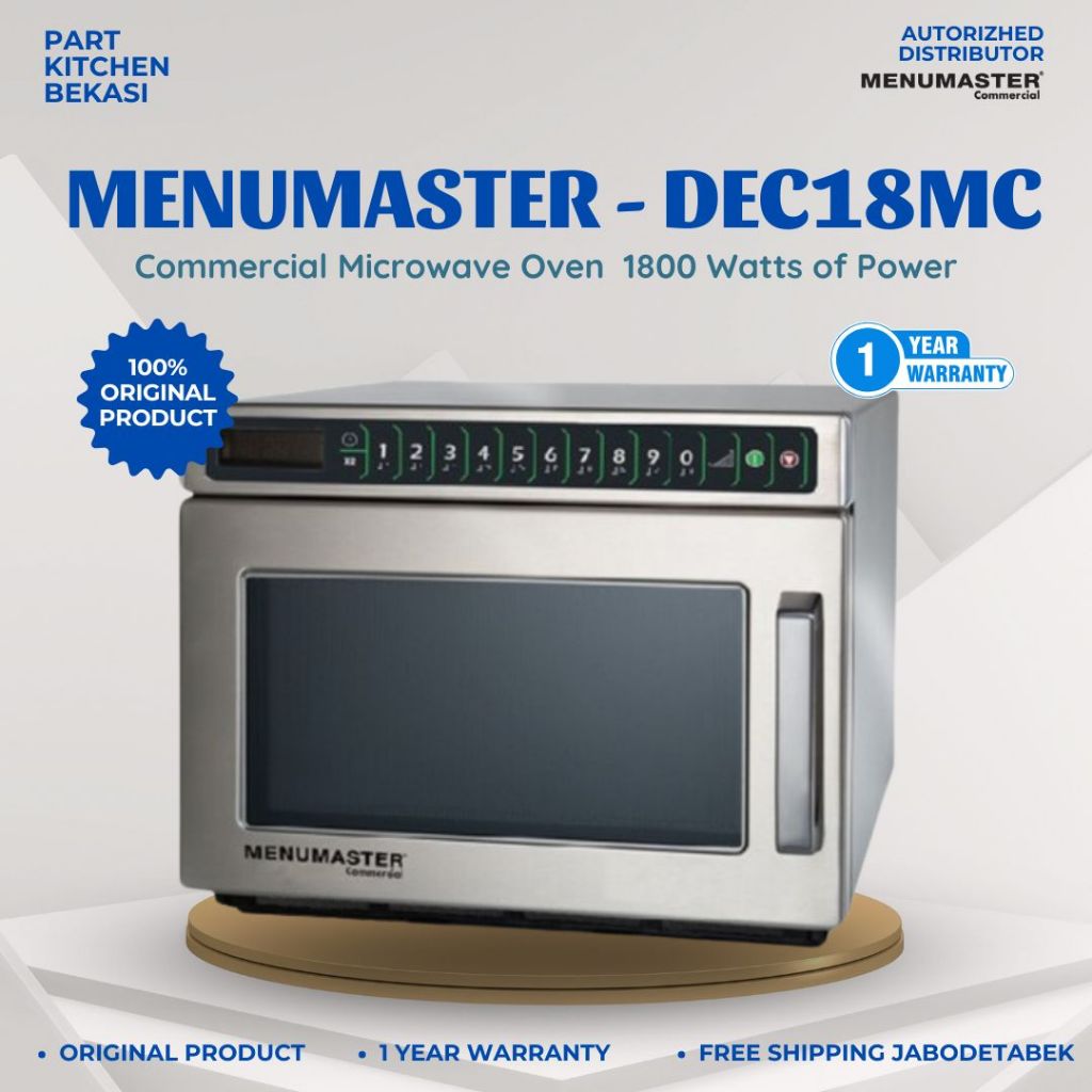 MENUMASTER -  Commercial Microwave Oven DEC18MC 1800 watt