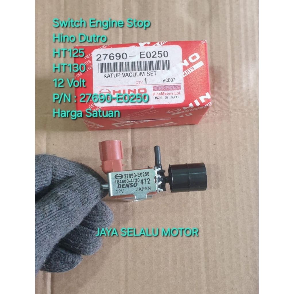Switch Engine Stop Vacum Swit Switc Switch Pembunuh Mati Mesin Toyota Rino Dynasaurus Dyna Dina Hino