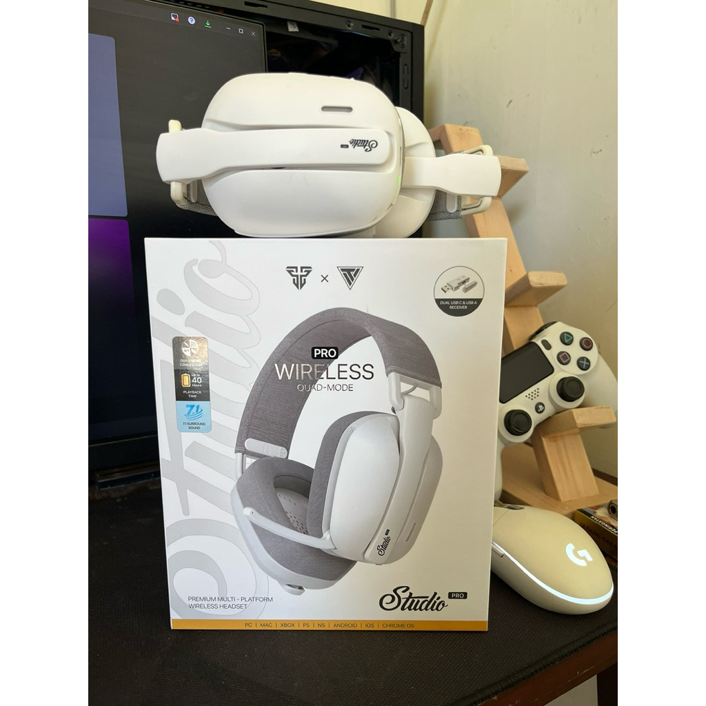 Headset Gaming Fantech Studio Pro WHG03P Putih