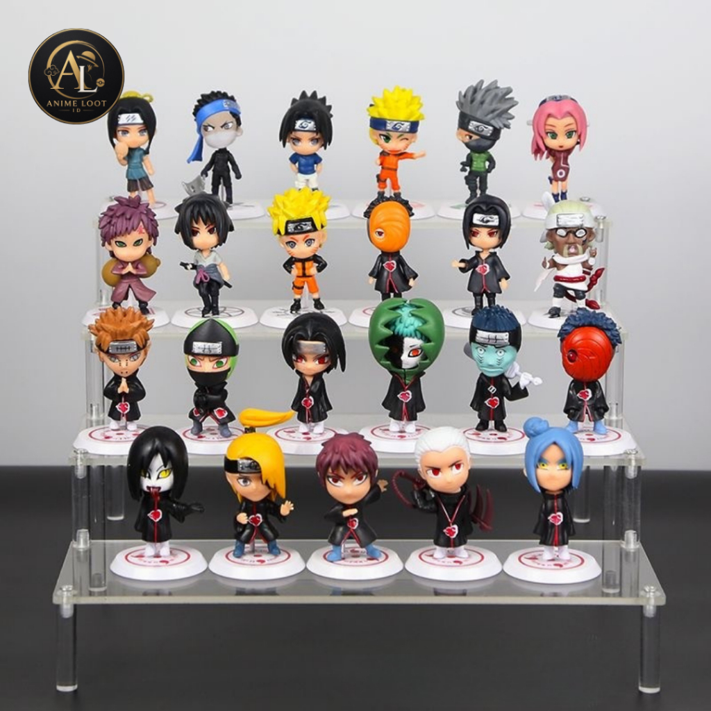 [Anime Loot.id] Action Figure Naruto Anime Chibi Mini Figure Pajangan Karakter Anime Naruto Koleksi 