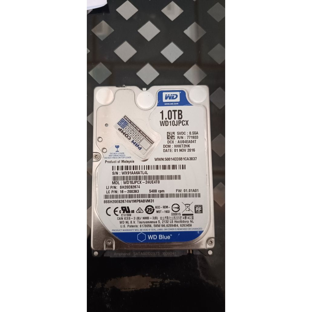 HARDISK HDD LAPTOP 1 TERA TB