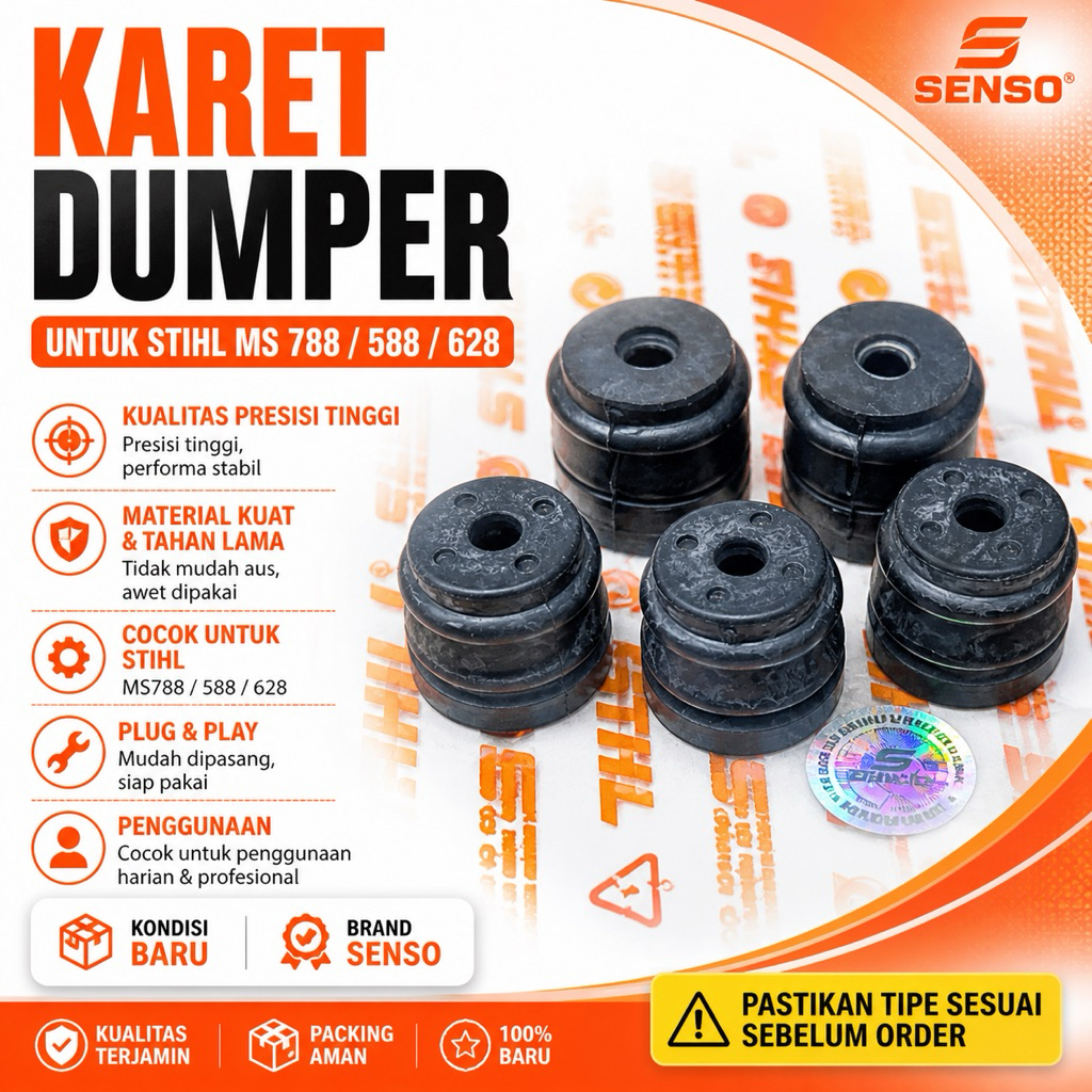 karet damper senso new west 628/5800/588/788 senso gergaji mesin