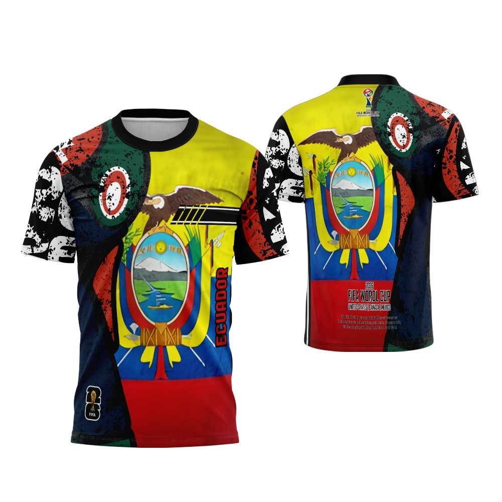Jersey Ecuador Murah - Baju Kaos Jersey Ekuador Piala Dunia 2026 Fullprint