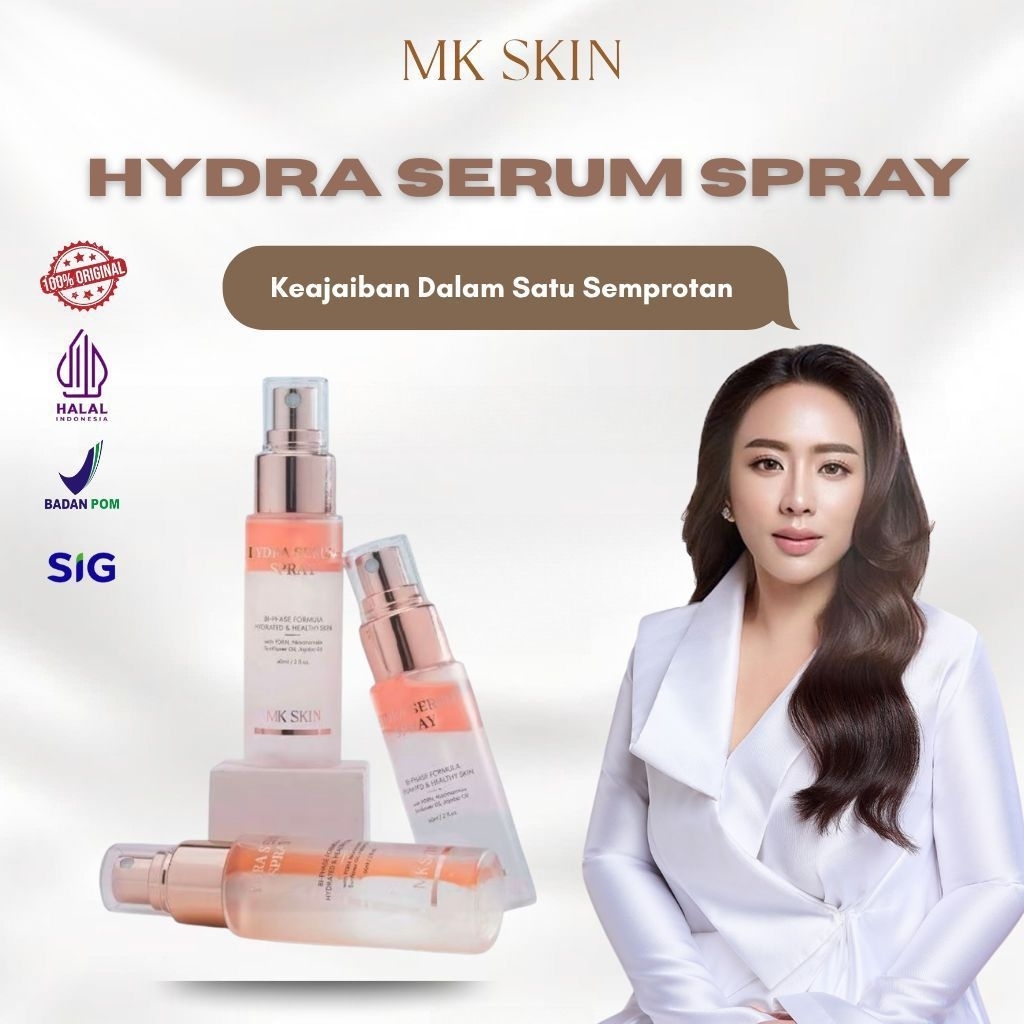 Hydra serum spray “pdrn MK skin” ( pdrn dna salmon , glowing seketika , glowing instan , skincare Ko
