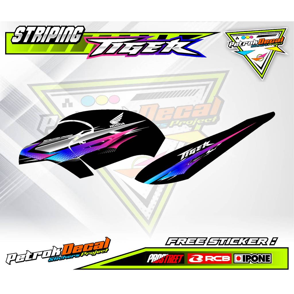 STRIPING VARIASI HONDA TIGER REVO / STICKER LIST VARIASI MOTOR TIGER REVO