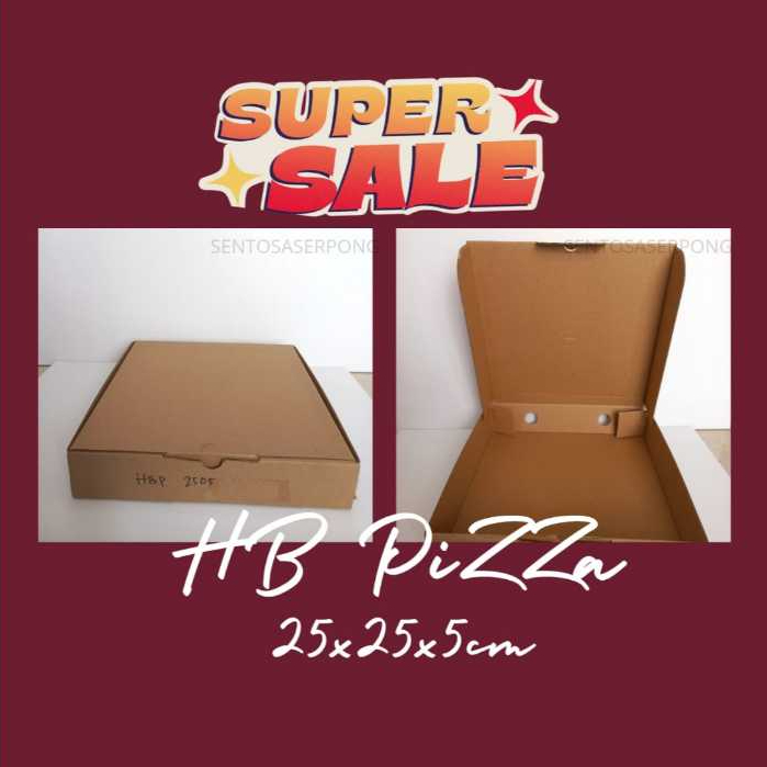 Hard Box Pizza 25x25x5 cm HBP 2505 pk 10/ctn 50