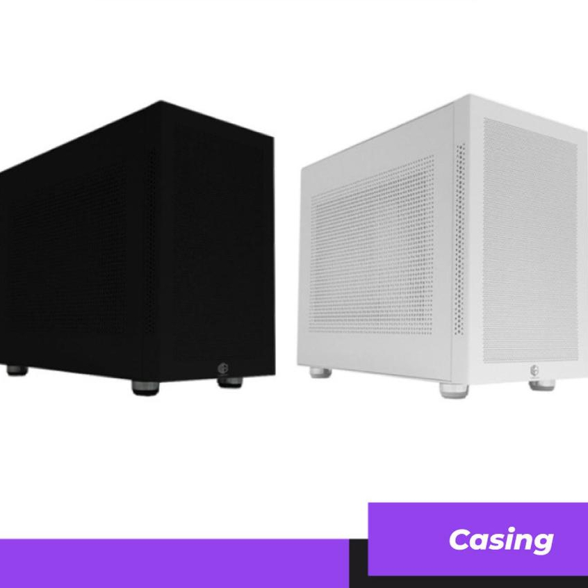CUBE GAMING AXEL V2.0 FRONT & SIDE MESH PANEL BLACK WHITE