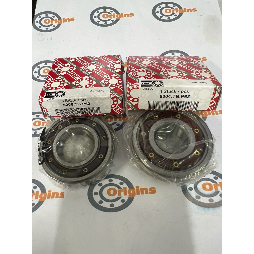 BEARING KRUK AS MOTOR 6205 TBP63 6304 TBP63 MERK IBC ORIGINAL HARGA 1 SET