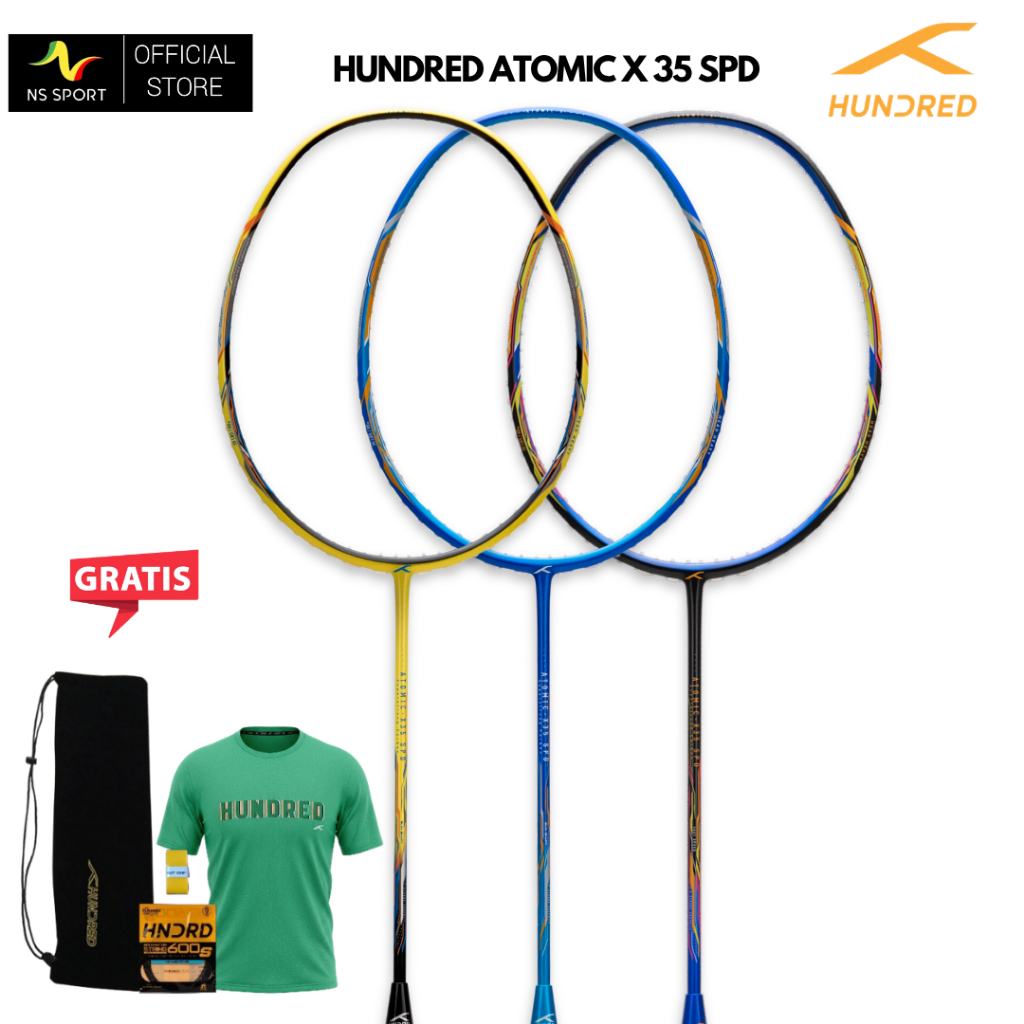Raket Badminton Hundred Atomic X 35 Speed