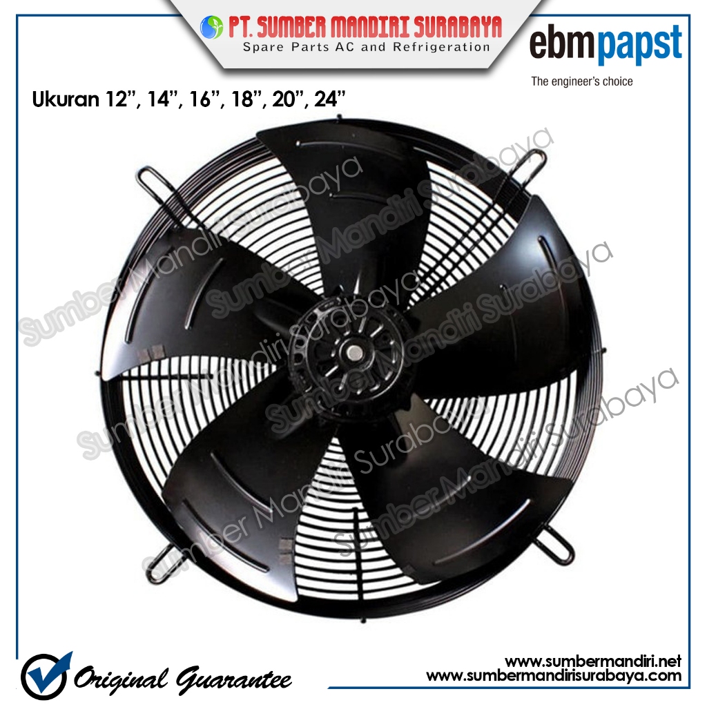 AXIAL FAN EBM 16'' - 3 PHASE (S4D400)