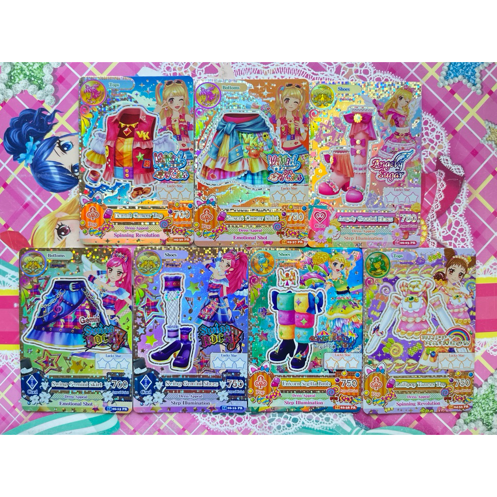 Kartu Aikatsu Satuan Premium Resort Cancer Top Resort Cancer Skirt Unicorn Sagitta Boots Sagittarius