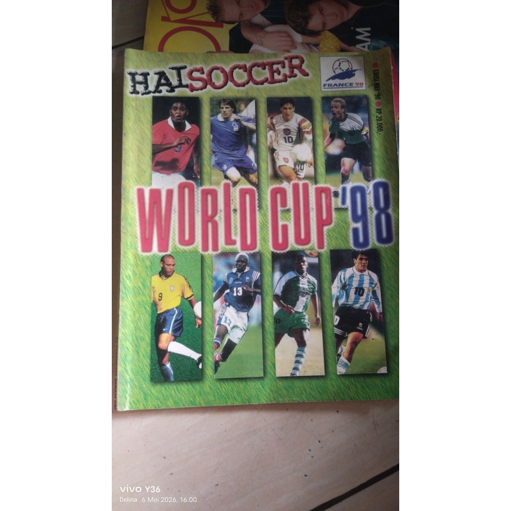 MAJALAH BOLA HAI SOCCER,WORLD CUP EDISI MEI 98