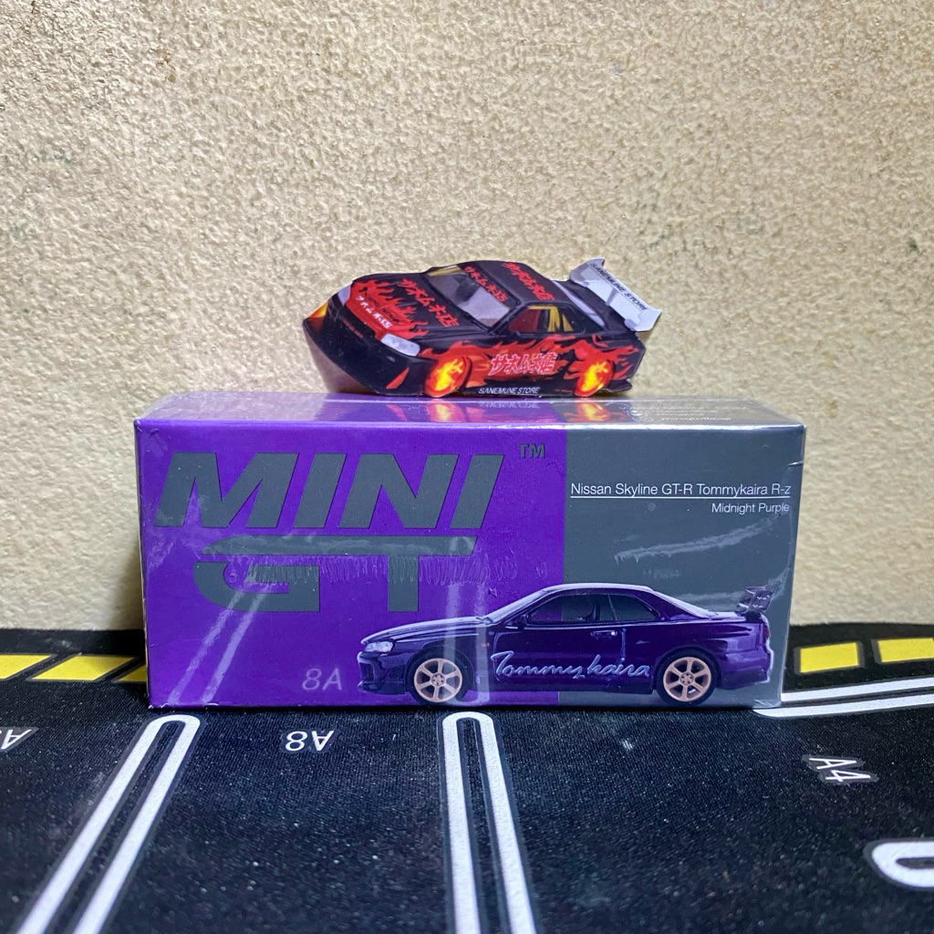 NISSAN SKYLINE GT-R (R34) - TOMMYKAIRA R-Z MIDNIGHT PURPLE | MINI GT