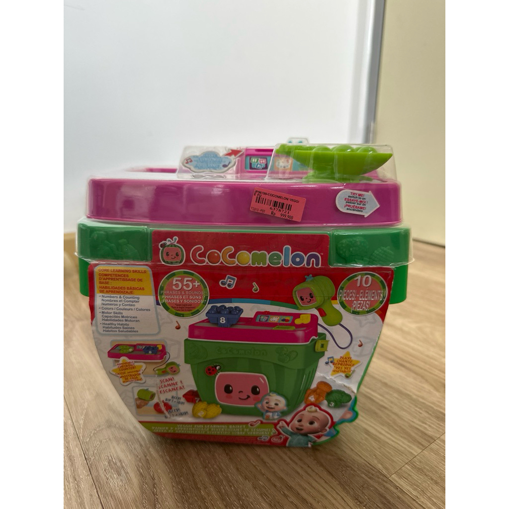 Mainan Edukasi Cocomelon (NEW) - Veggie Fun Learning Basket mainan kasiran edukasi