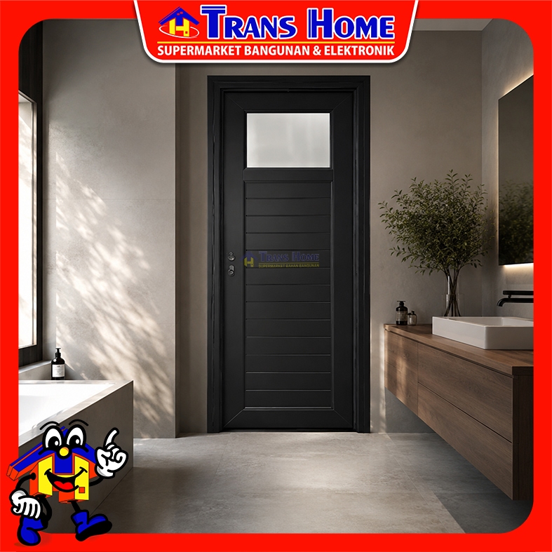 Pintu UPVC ICEPOL IC 009A BLACK HITAM (ICEPOL )