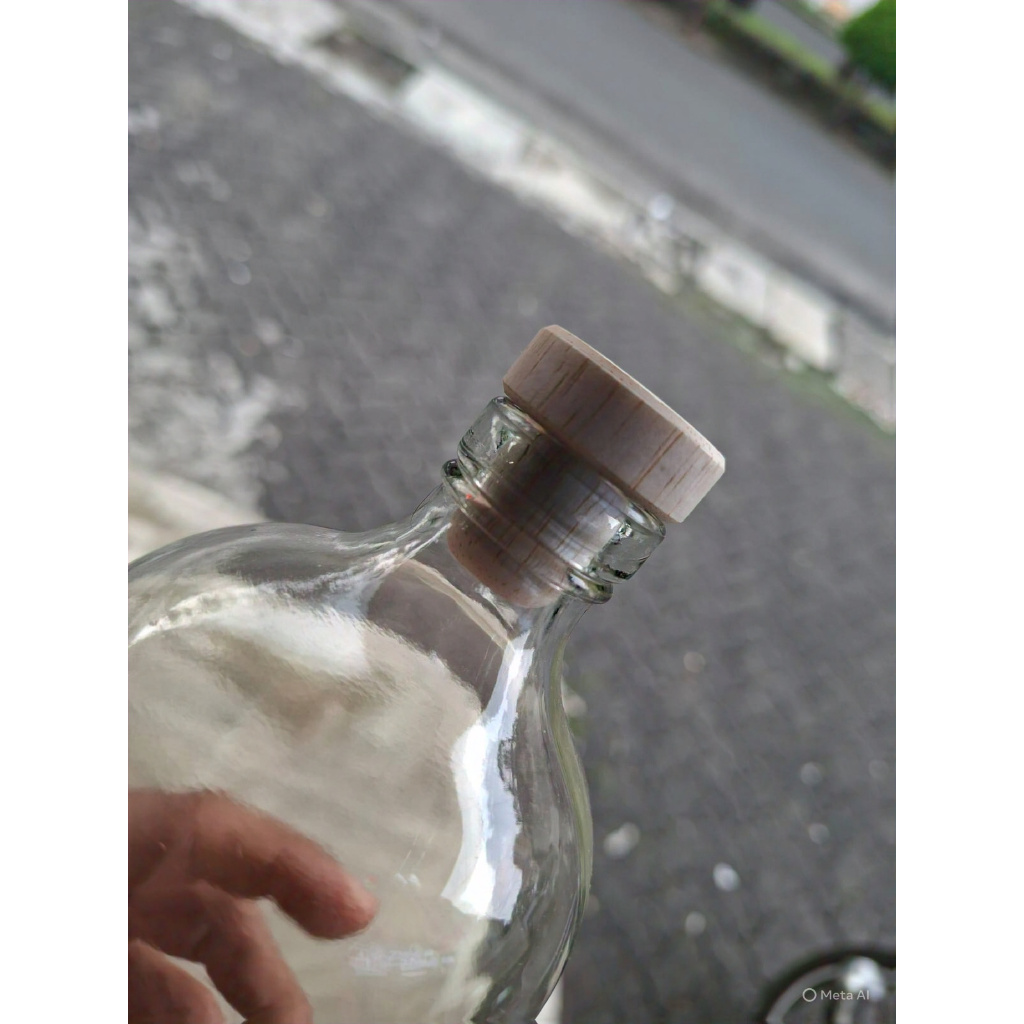 VINTANGE 1 LITER BOTOL KACA 1 LITER / BOTOL KOPI BOTOL MINUM KACA 1 LITER / BOTOL JAMU 1 LITER (VINT