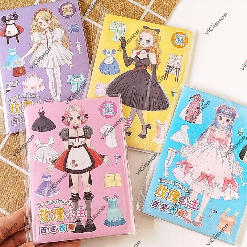 Mainan Stiker Tempel Baju Girl | Mainan Stiker Mendandani | Mainan Anak Perempuan