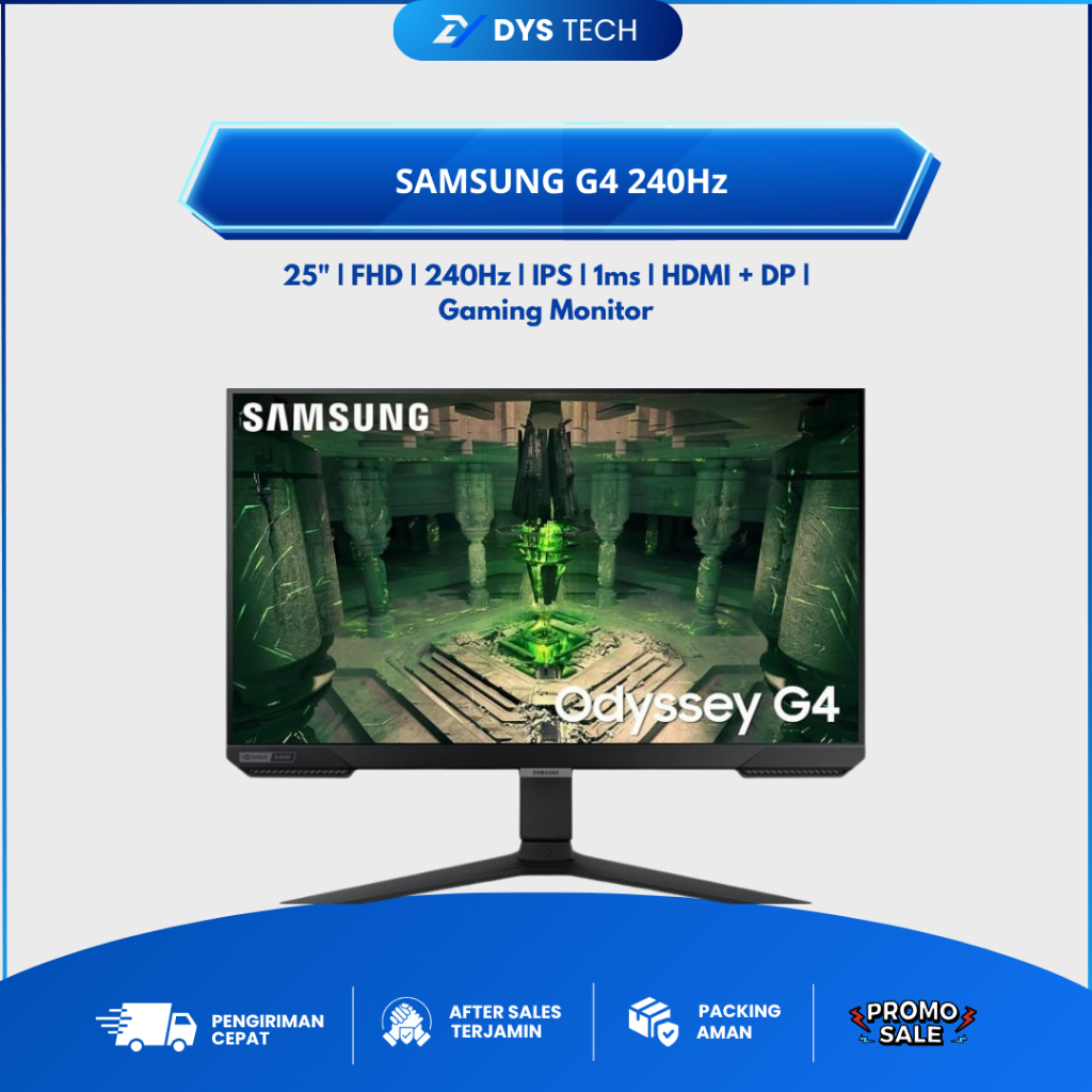 Monitor Samsung Odyssey G4 27" FHD IPS 240Hz 1ms GAMING MONITOR