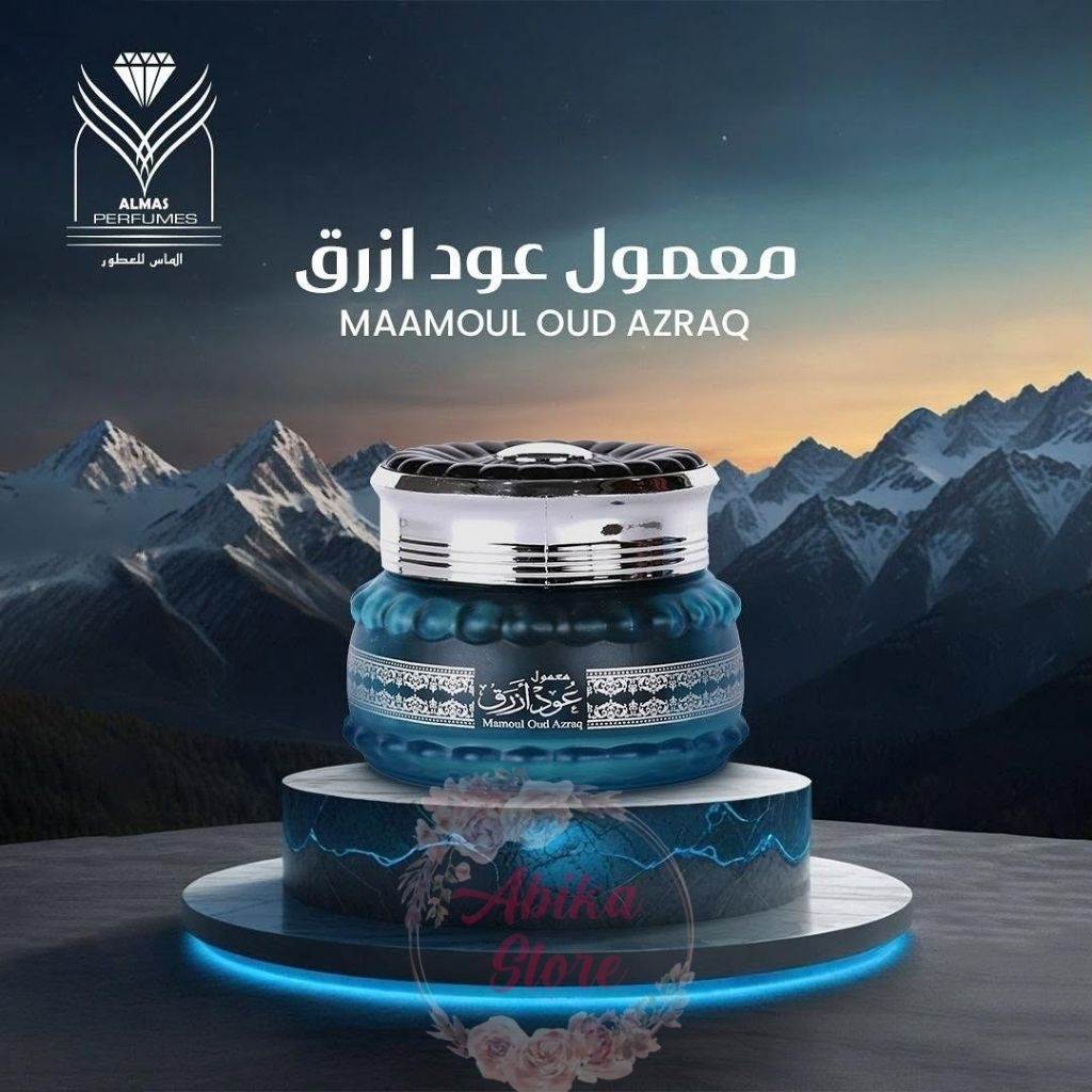 ALMAS BAKHOOR ORIGINAL IMPORT SAUDI OUD AZRAQ MAMOUL DUPA ARAB 60GR