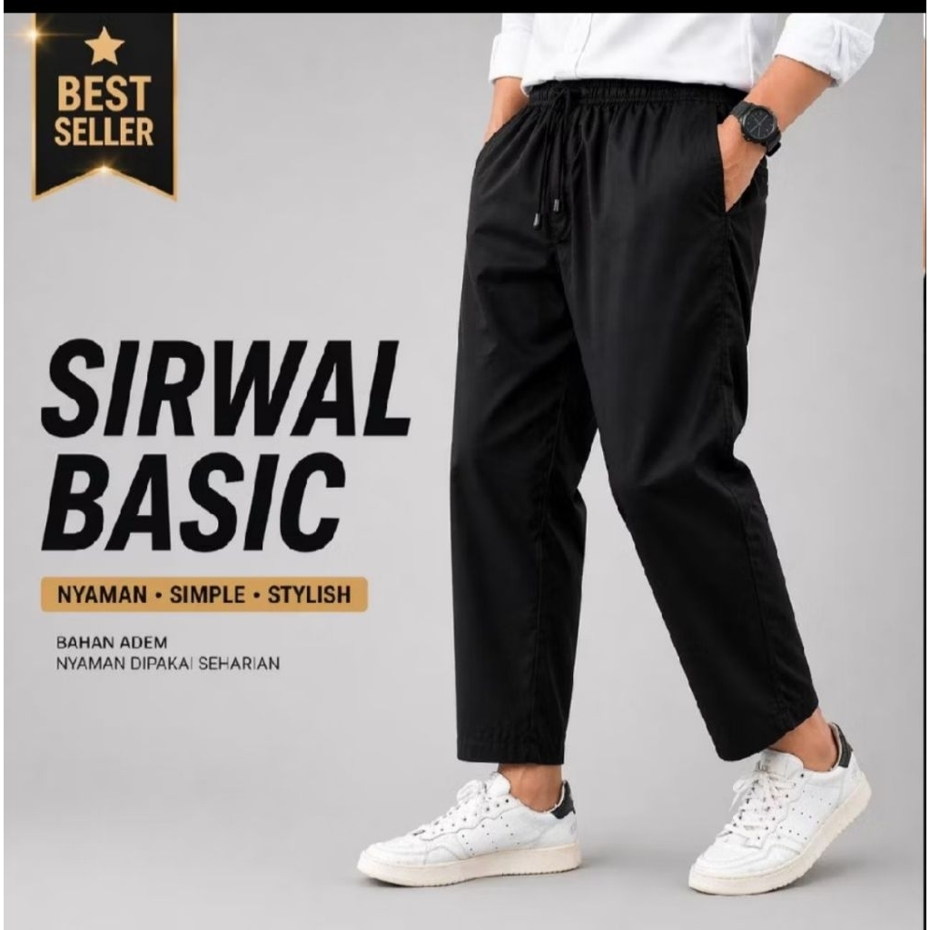 Celana Sirwal katun/celana komprang/celana pansi/celana sirwal basic