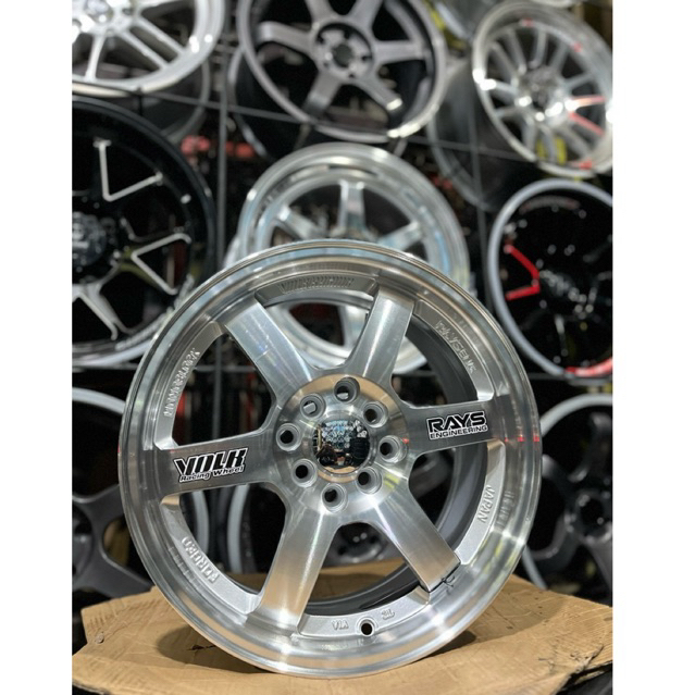 velg te37 r16 pcd 100/114 lebar 7 et 41 kondisi baru