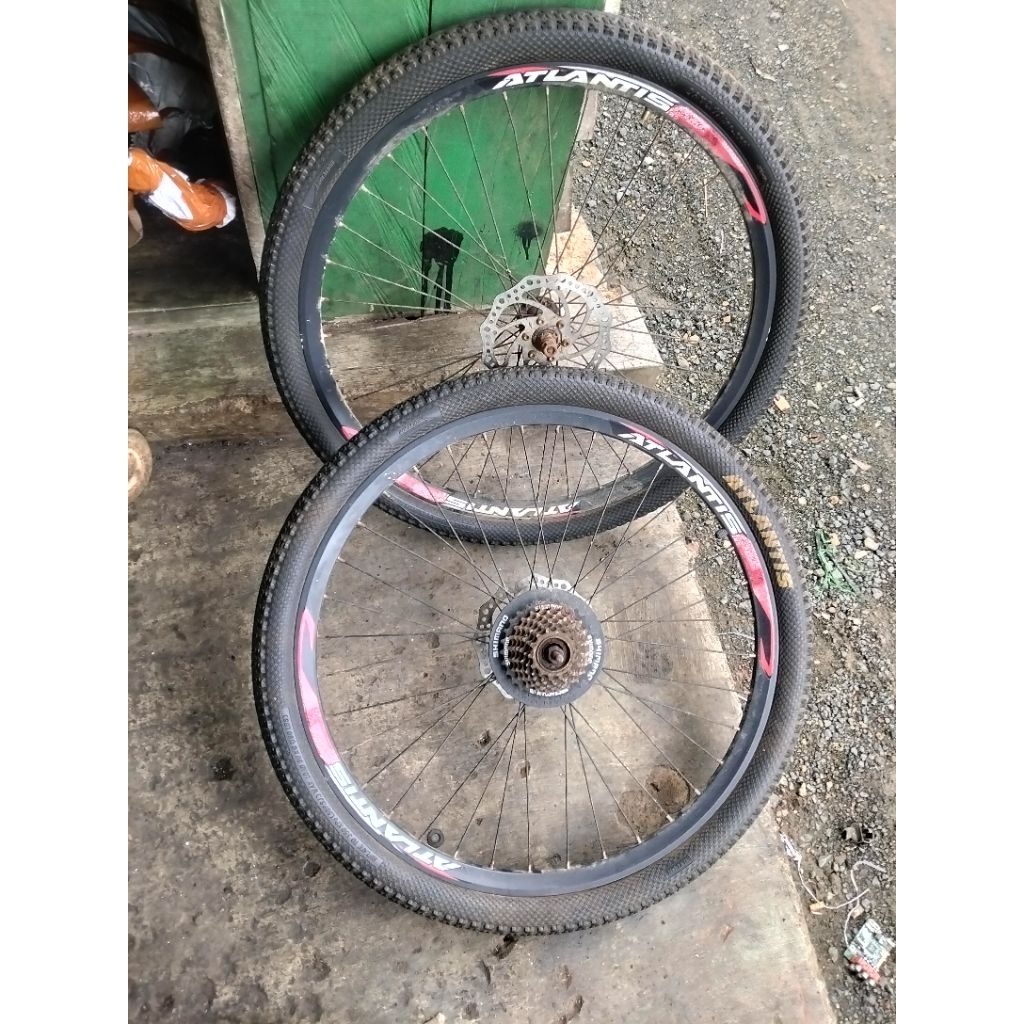 pilang + ban depan belakang sepeda gunung MTB ukuran 26 lepasan
