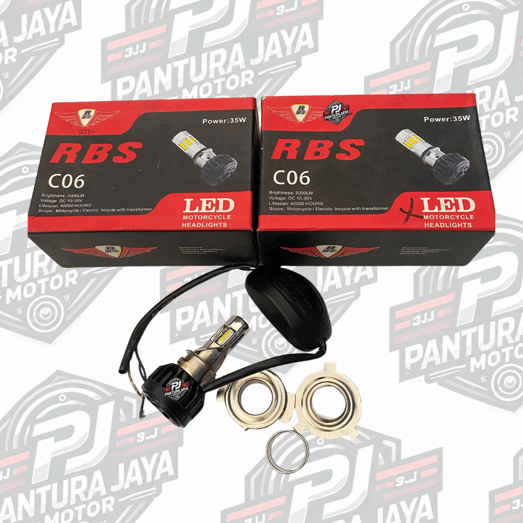 BOHLAM LAMPU DEPAN MOTOR LED RBS C06 35W 3000LM AC DC UNIVERSAL AWET