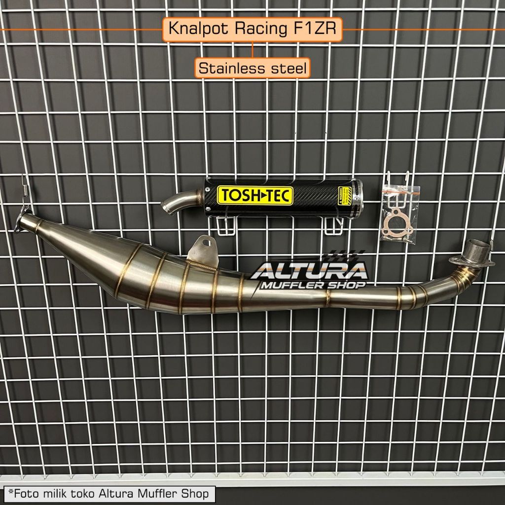 Knalpot F1ZR Fizr Fiz R Force 1 F1Z TOSHTEC Stainless Samping Silencer Carbon Kenalpot Motor 2 Tak