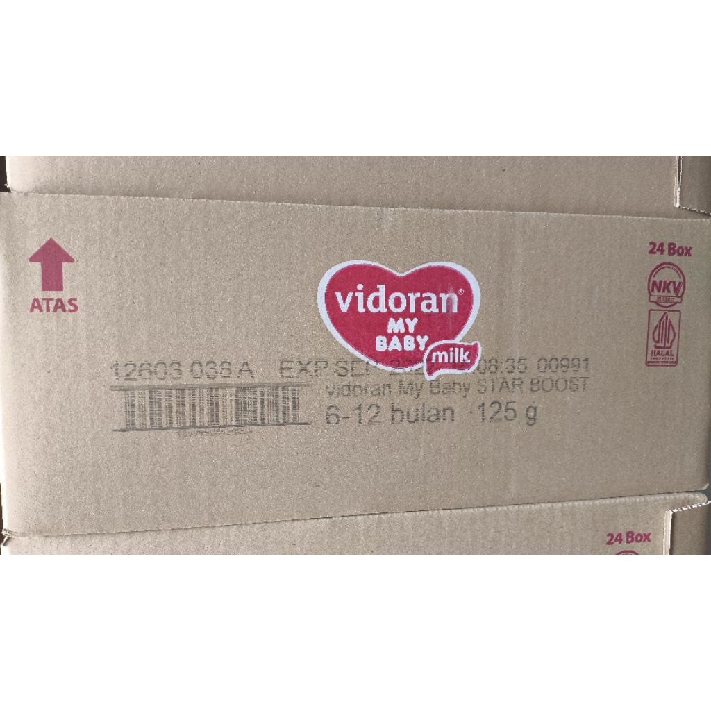 1 KARTON VIDORAN MY BABY 6-12 BULAN EXP 2027