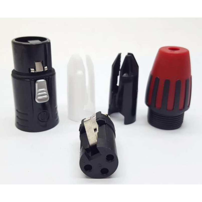 Jek Konektor Audio Speakon XLR SEETRONIC SCMM3-BG / SCMF3-BG – RED ORIGINAL