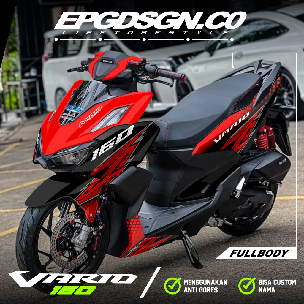 Decal Stiker Vario 160 New 2022 2023 2024 Fullbody Dekal Sticker Motor Honda Vario 160 New ABS CBS M