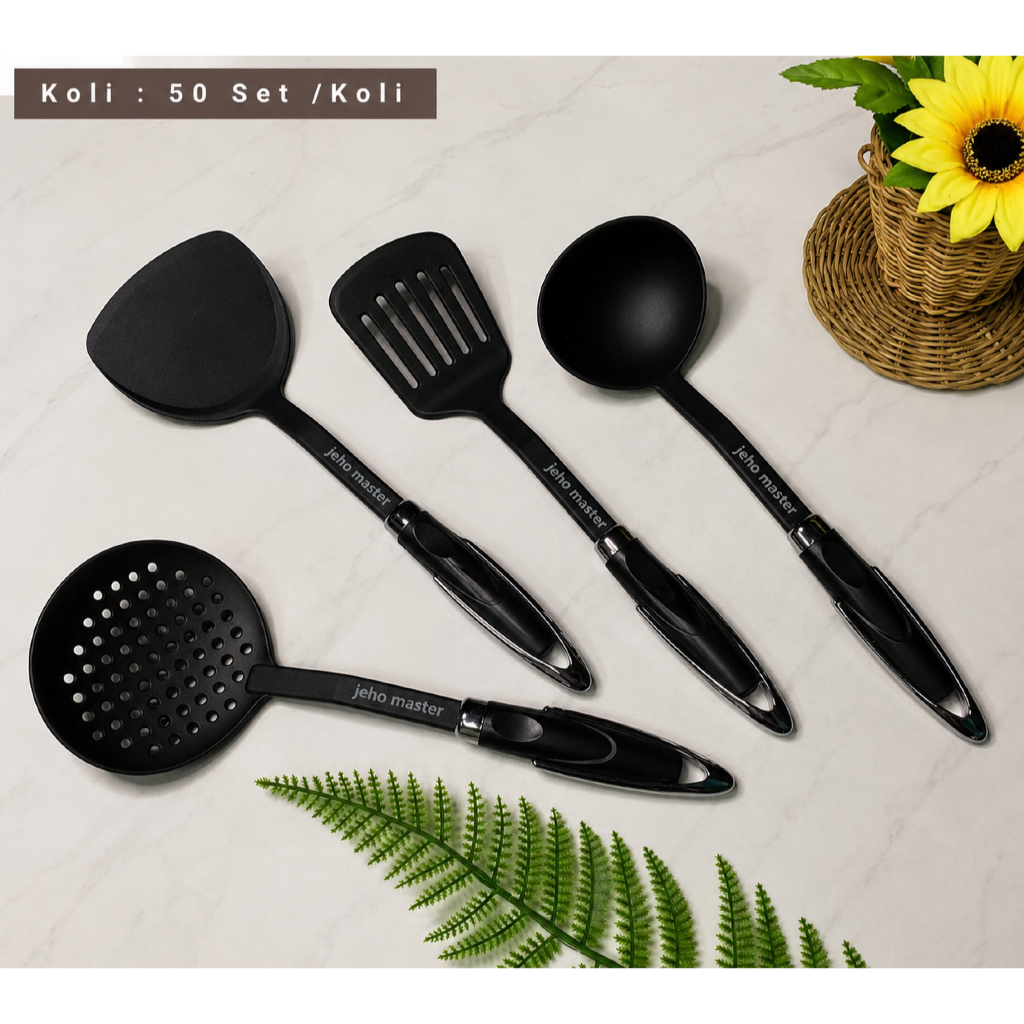 Spatula Set 4 PCS Jeho Master | Kitchen Tools Nylon Anti Panas