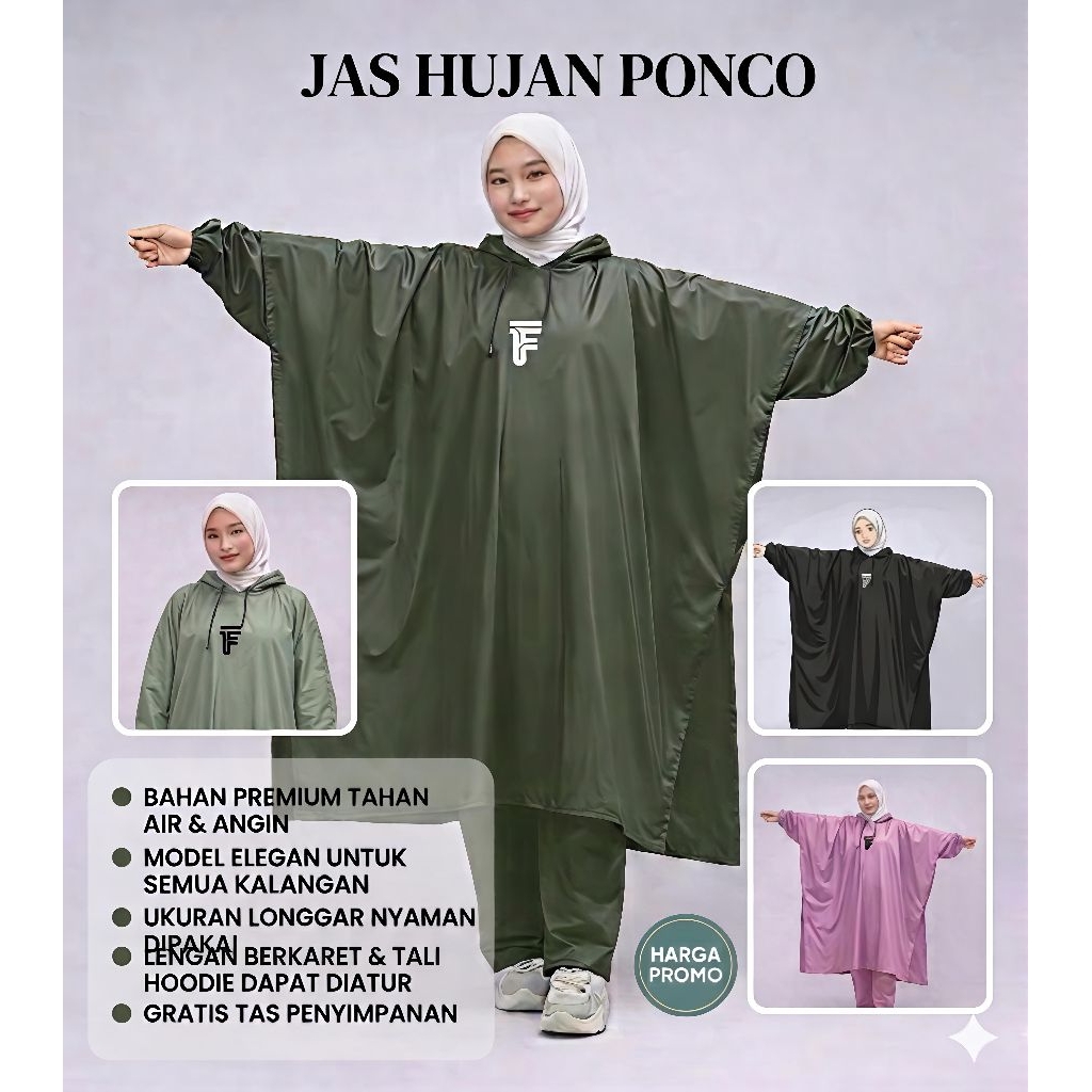 Premium ,Ponco jas hujan , setelan jas hujan ponco mantel, mantol jas hujan ponco has hujan kelelawa