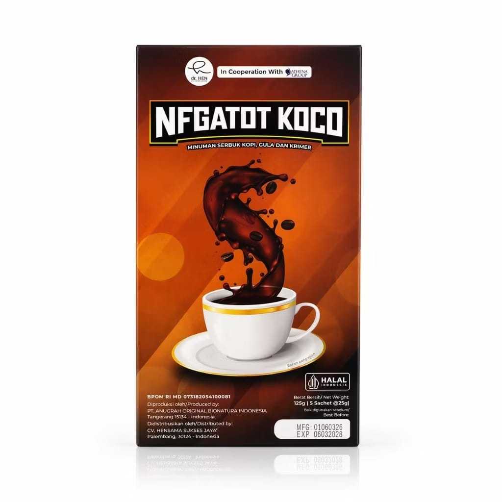 New Formula GATOT KOCO Kopi Serbuk 1 Box isi 5 Sacheti