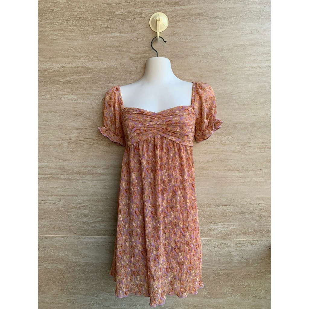 plisket flower dress