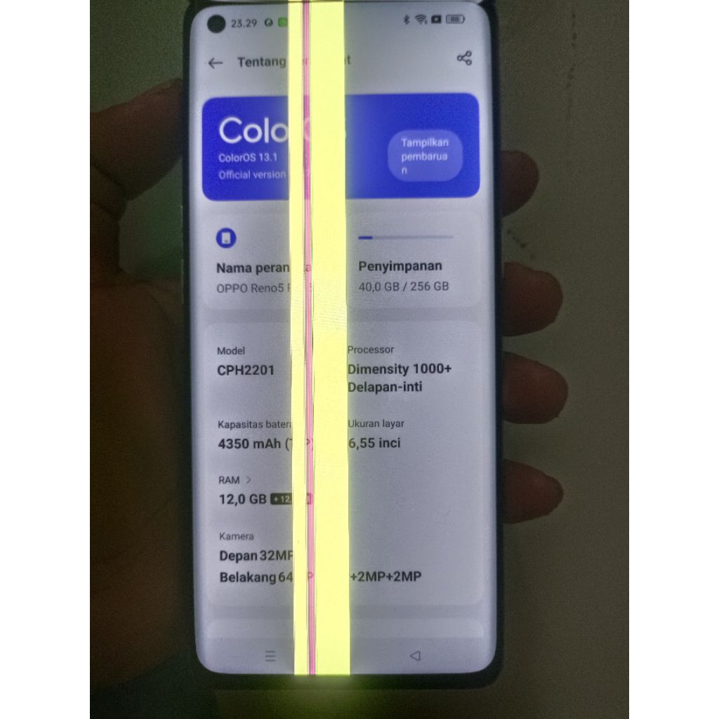 oppo reno 5pro minus lcd
