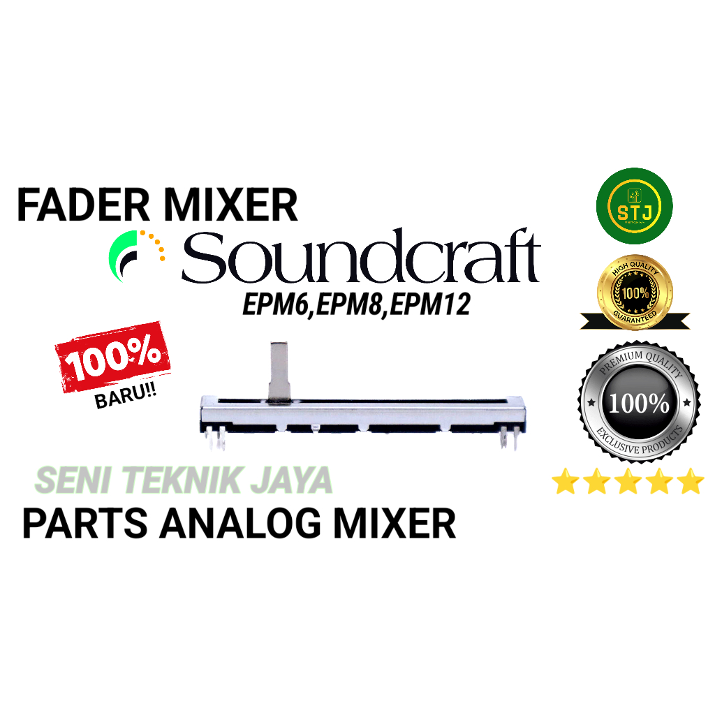 FADER MIXER SOUNDCRAFT EPM 6 EPM 8 EPM 12 NEW PARTS