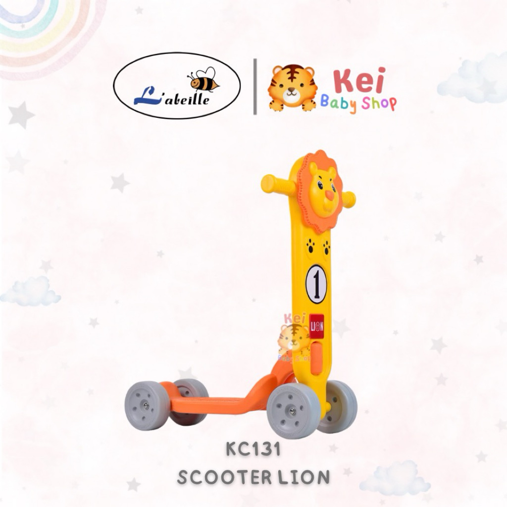 Labeille Scooter Lion KC131 Mainan Skuter Anak Indoor Outdoor