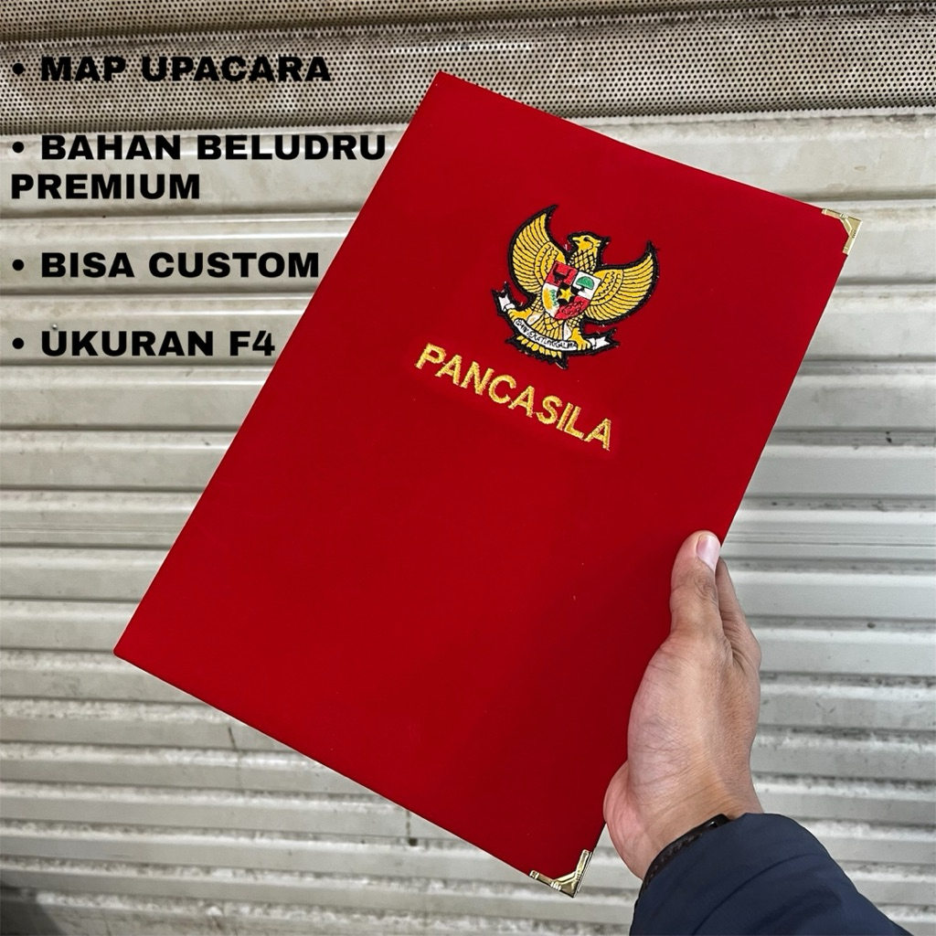 Lancar Jaya Advertising Map F4 Beludru Premium Custom Logo | Map Ijazah Wisuda Instansi Sekolah Kamp